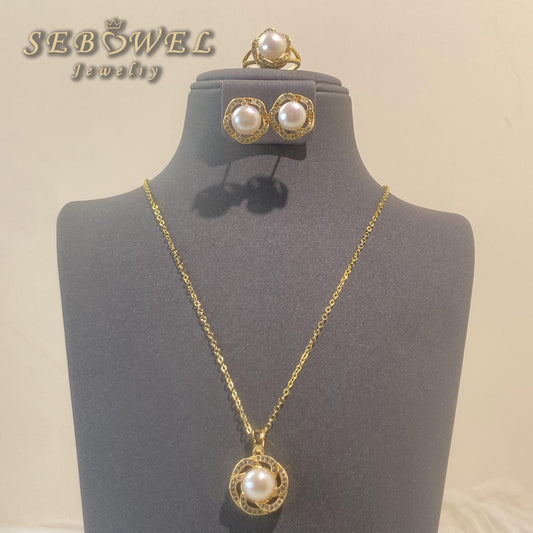 【SWJ010】SEBOWEL ’Elegant White‘ Jewelry Set